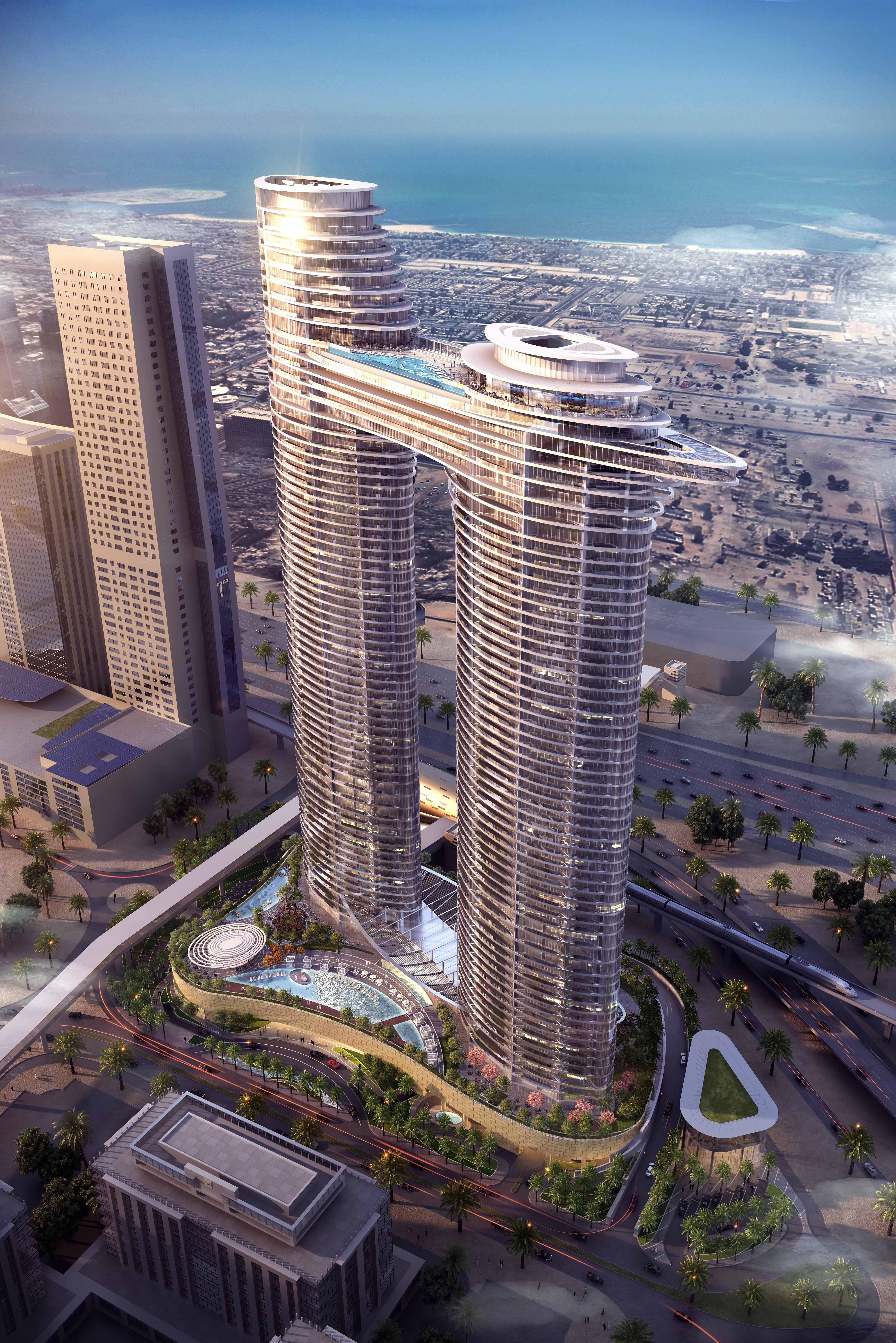 Hotel Address Sky View, Downtown Dubai Esterno foto The proposed complex